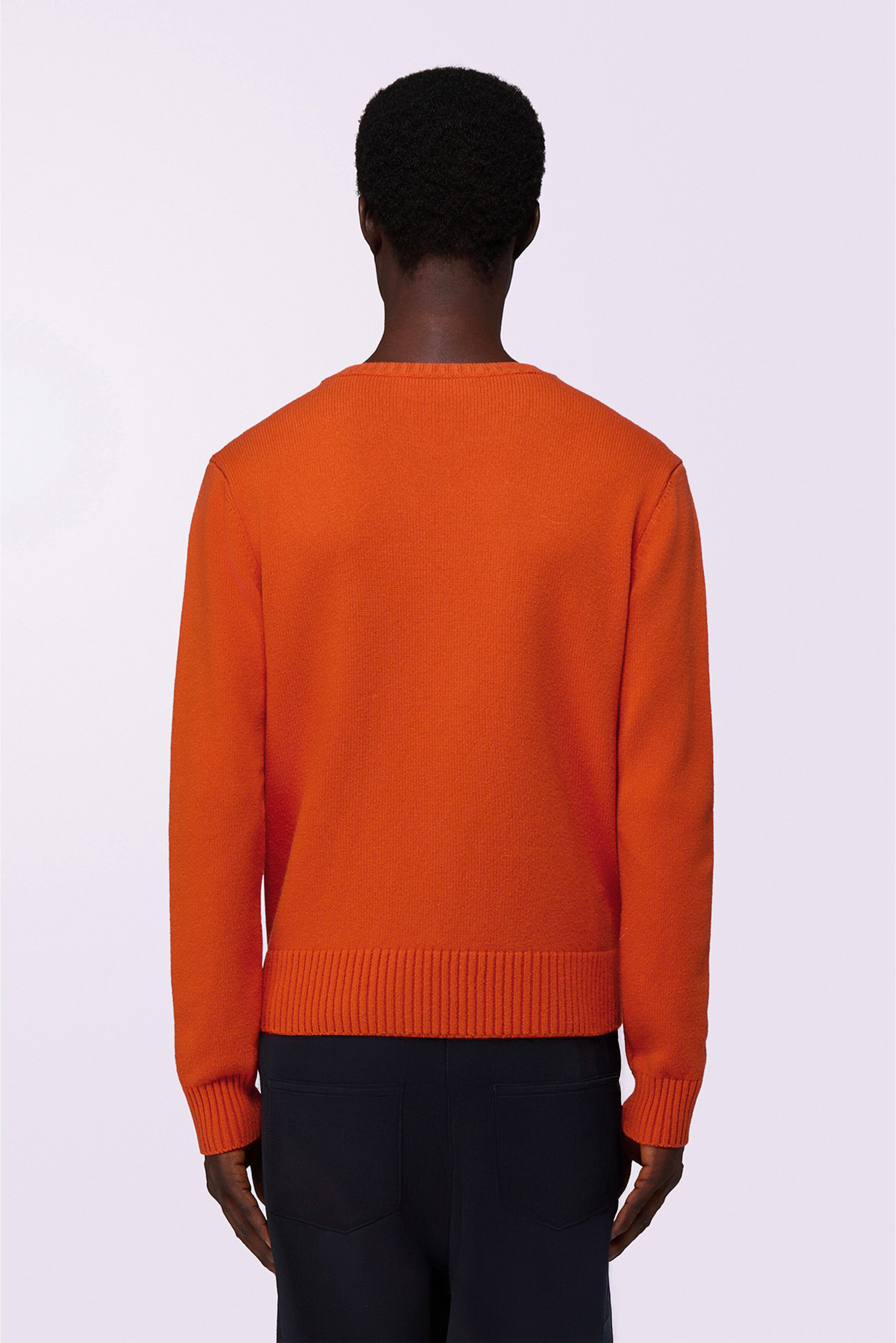 Angels Patch Knit Jumper Orange
